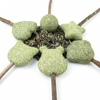 Acadele cu iarba mâței (Catnip + Silver Vine) pentru pisici (Set 6)