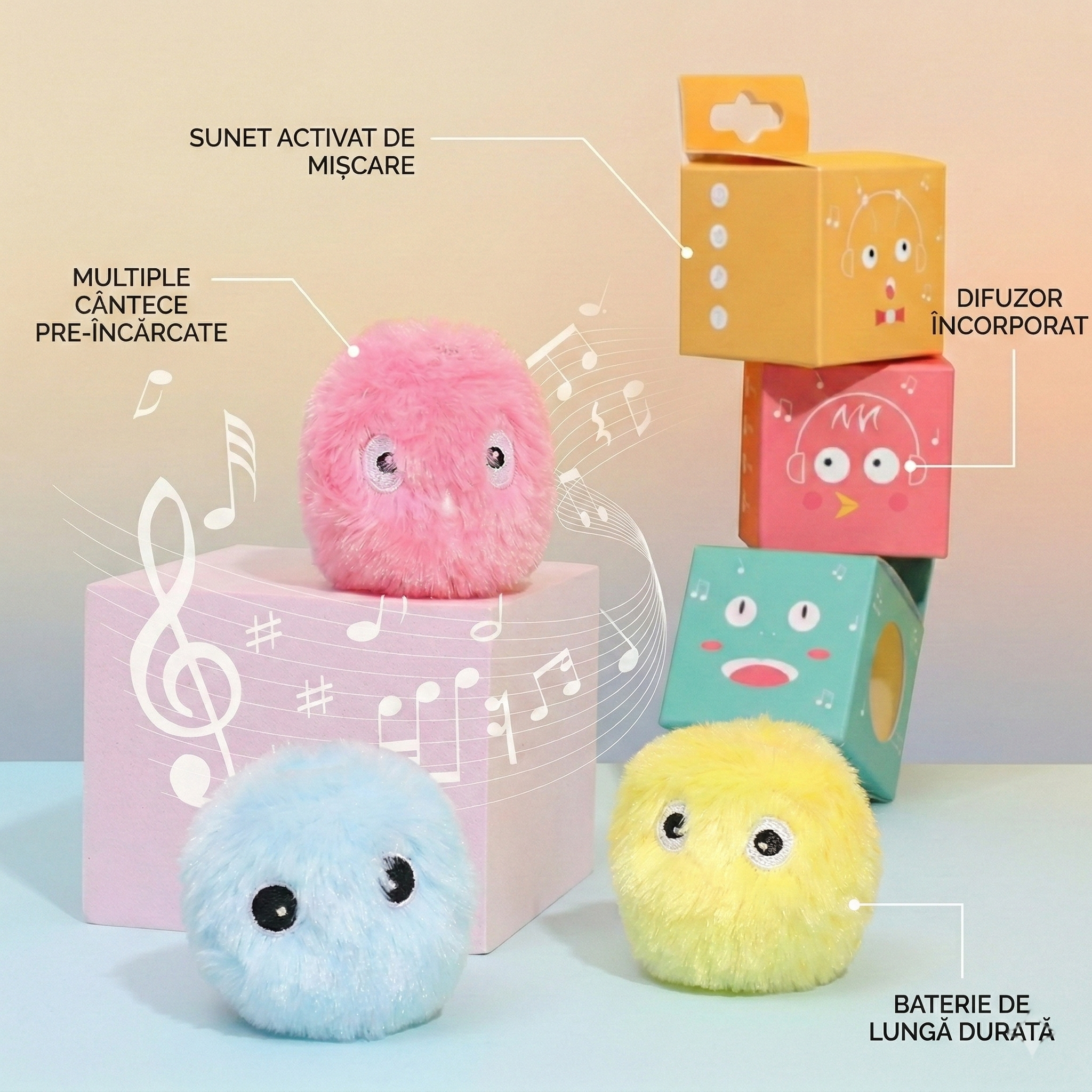 Jucărie Catnip de pluș Chirping Ball pentru pisici