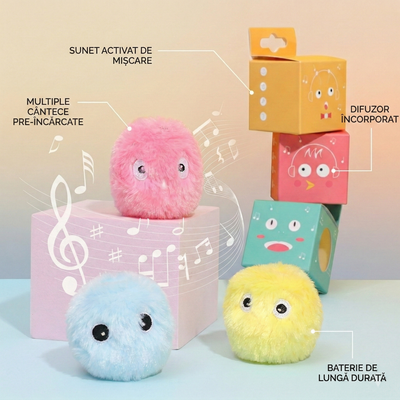 Plush Catnip Toy Chirping Ball for Cats