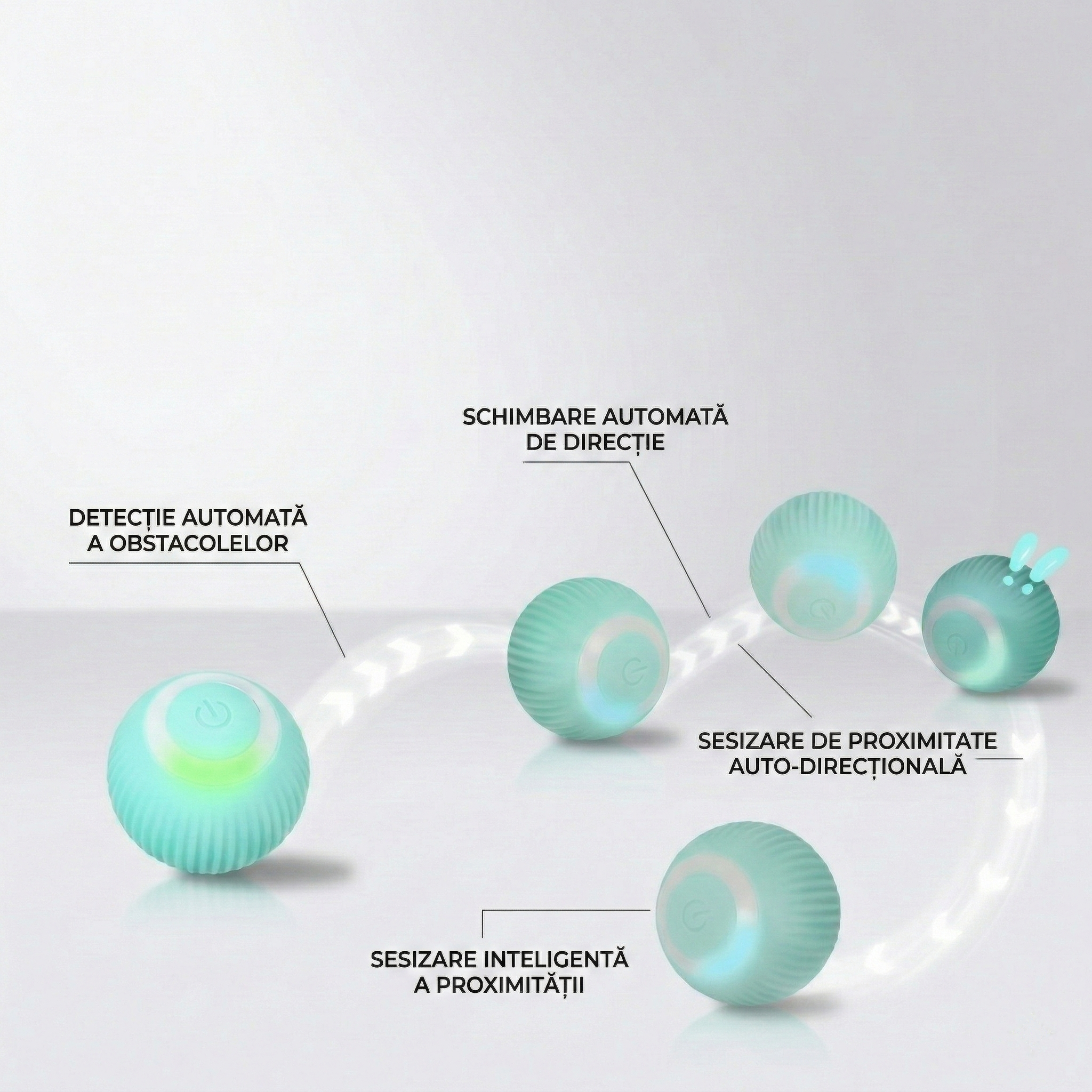 Minge interactivă smart pentru pisici (USB-C)