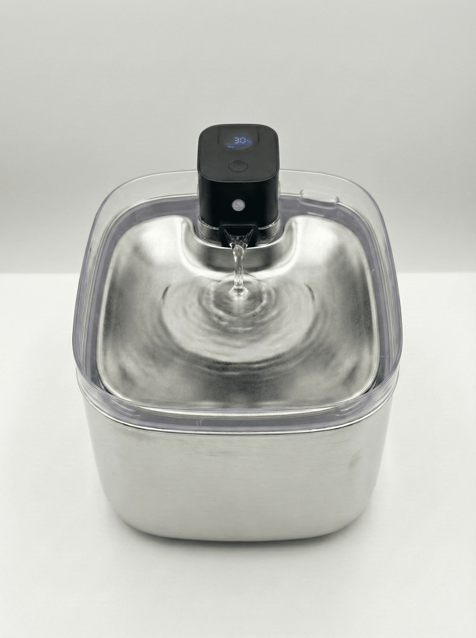 Fântână automată pentru pisici (5.5L, Inox + UV - C) - i - vory|Urban|