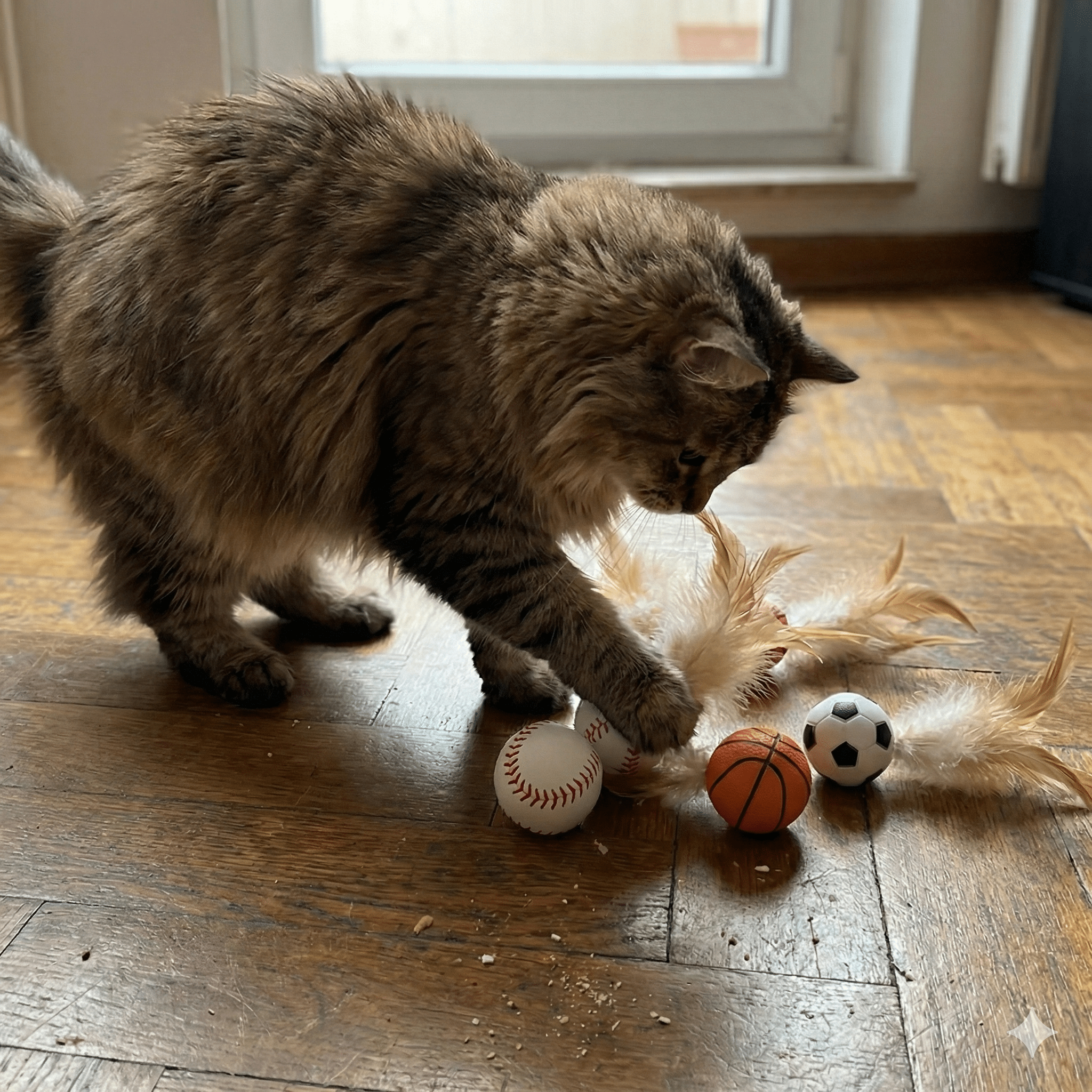 Minge interactivă cu pene pentru pisici - i - vory|Urban|